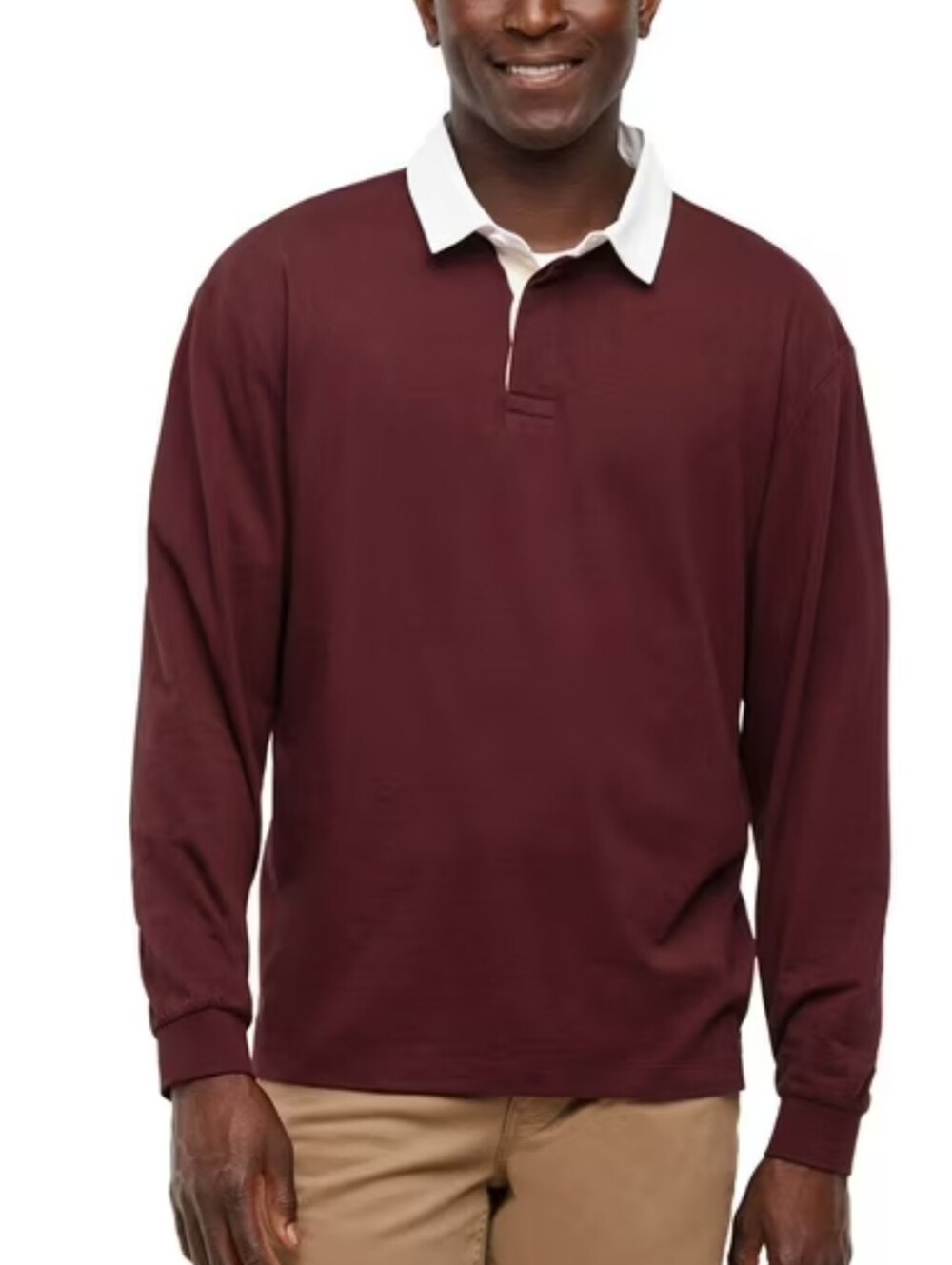 NWT Gap Long Sleeve Rugby Polo Shirt